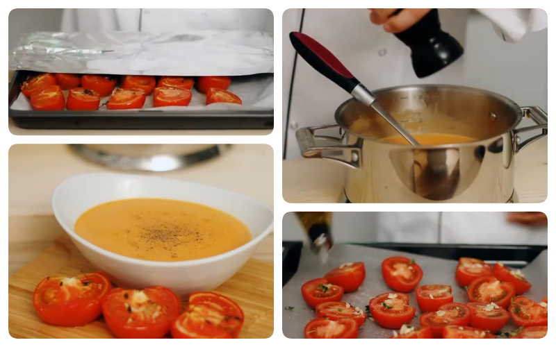 fırında domates çorbası tarifi resmi